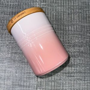 Le Creuset Canister Wood Lid w Tag